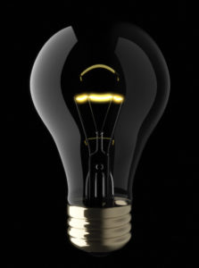 lightbulb black